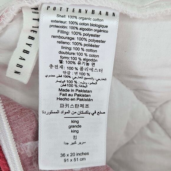 2 Pottery Barn Santa Santa toile reversible king pillow Covers - Picture 4 of 4